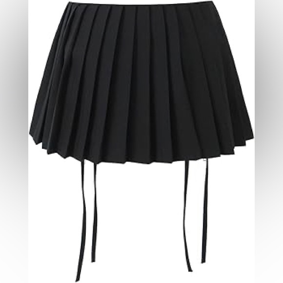 Y2k Mini Skirts Women Preppy Skirt High Waist Pleated Skirt with Shorts - Picture 2 of 6
